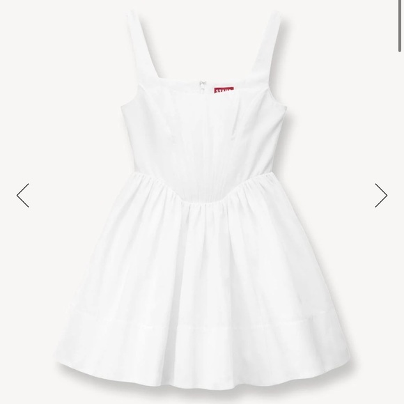 STAUD LANDSCAPE DRESS WHITE （Size 4） - Picture 4 of 12